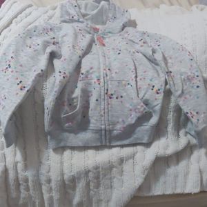 Girls zip up sweater